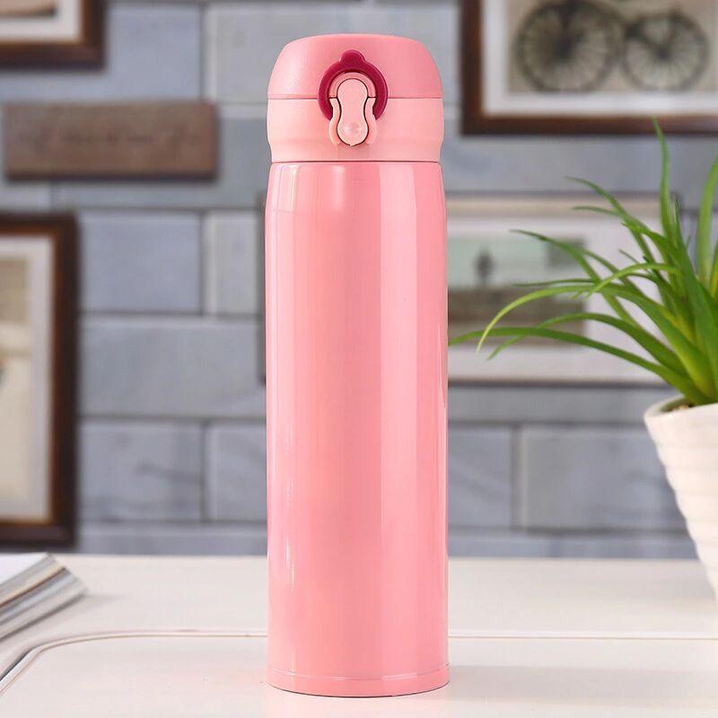 500ml Stainless Steel Thermos Coffee Mug Water Bottle Portable Vacuum Stainless Steel Bouncing Lid Vacuum Flask Custom Starry Sky Cold Insulation Bottle Business Gift Creative Insulated Water Bottle - Tree of Life
