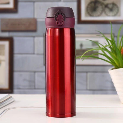 500ml Stainless Steel Thermos Coffee Mug Water Bottle Portable Vacuum Stainless Steel Bouncing Lid Vacuum Flask Custom Starry Sky Cold Insulation Bottle Business Gift Creative Insulated Water Bottle - Tree of Life