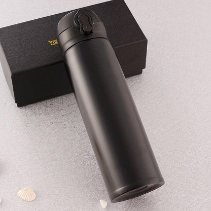 500ml Stainless Steel Thermos Coffee Mug Water Bottle Portable Vacuum Stainless Steel Bouncing Lid Vacuum Flask Custom Starry Sky Cold Insulation Bottle Business Gift Creative Insulated Water Bottle - Tree of Life