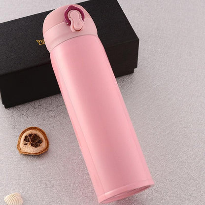 500ml Stainless Steel Thermos Coffee Mug Water Bottle Portable Vacuum Stainless Steel Bouncing Lid Vacuum Flask Custom Starry Sky Cold Insulation Bottle Business Gift Creative Insulated Water Bottle - Tree of Life