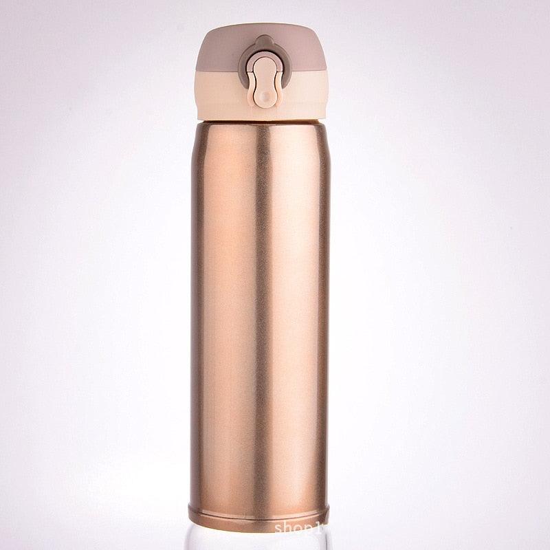 500ml Stainless Steel Thermos Coffee Mug Water Bottle Portable Vacuum Stainless Steel Bouncing Lid Vacuum Flask Custom Starry Sky Cold Insulation Bottle Business Gift Creative Insulated Water Bottle - Tree of Life