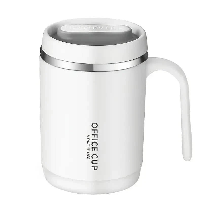 500ml Water Cup with Cover Sealing Silicone Ring Double-layer Leak-proof Drink Water Handle Stainless Coffee Insulated Cup - Tree of Life