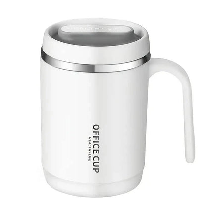 500ml Water Cup with Cover Sealing Silicone Ring Double-layer Leak-proof Drink Water Handle Stainless Coffee Insulated Cup - Tree of Life