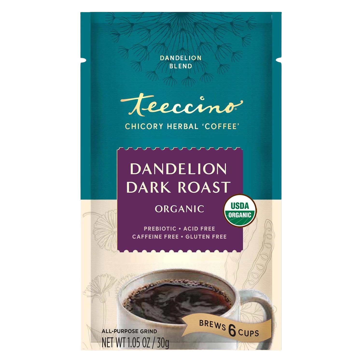 Dandelion Dark Roast Herbal Coffee - Tree of Life