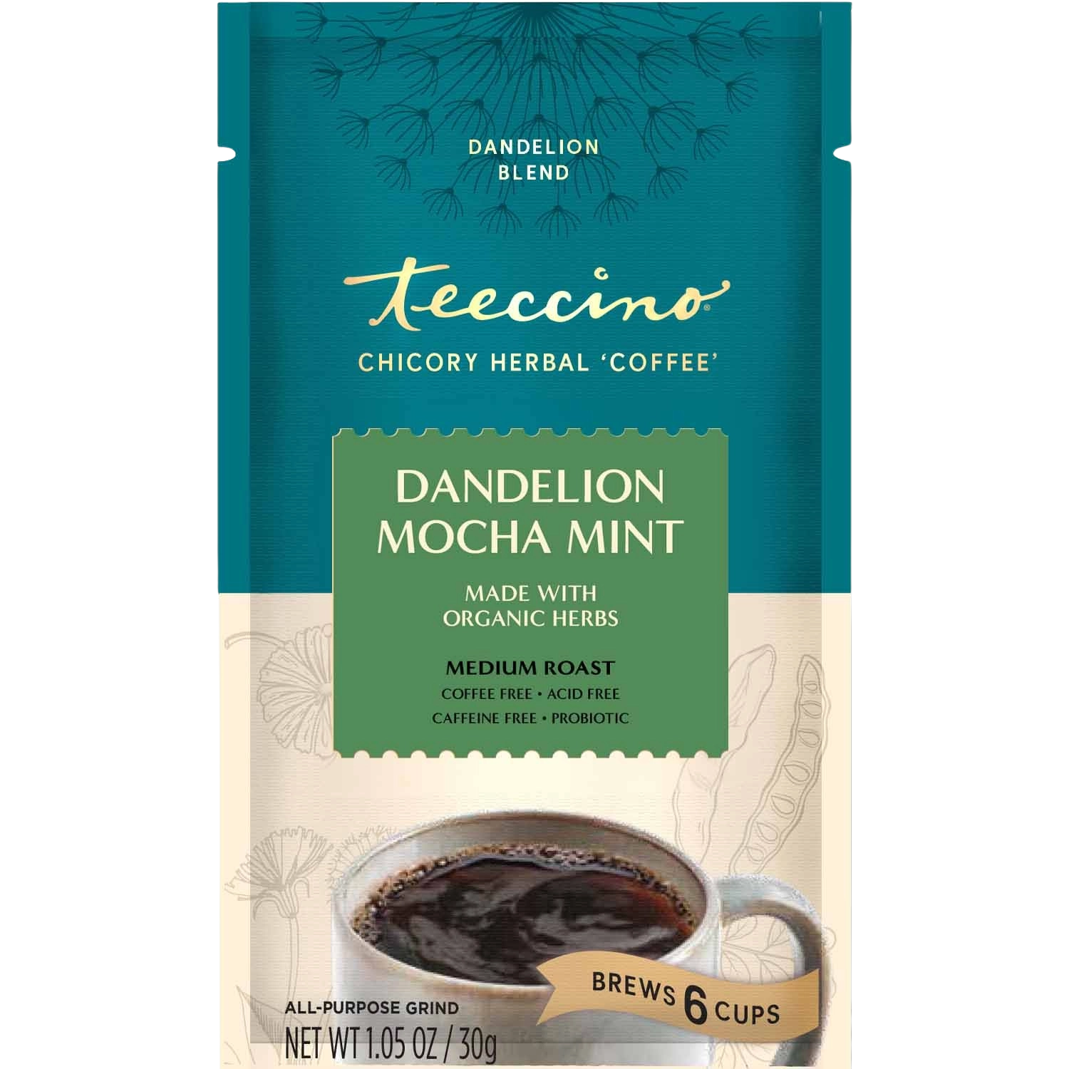 Dandelion Mocha Mint Herbal Coffee - Tree of Life