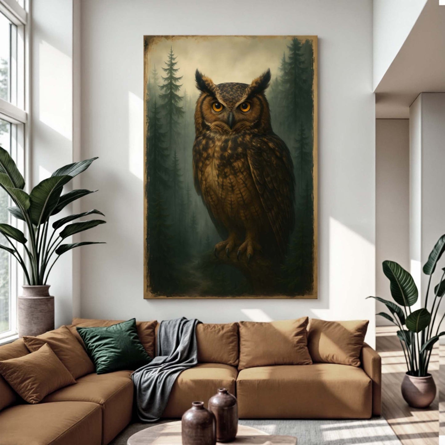 Watcher Of The Woods Owl Wall Art - Tree of Life