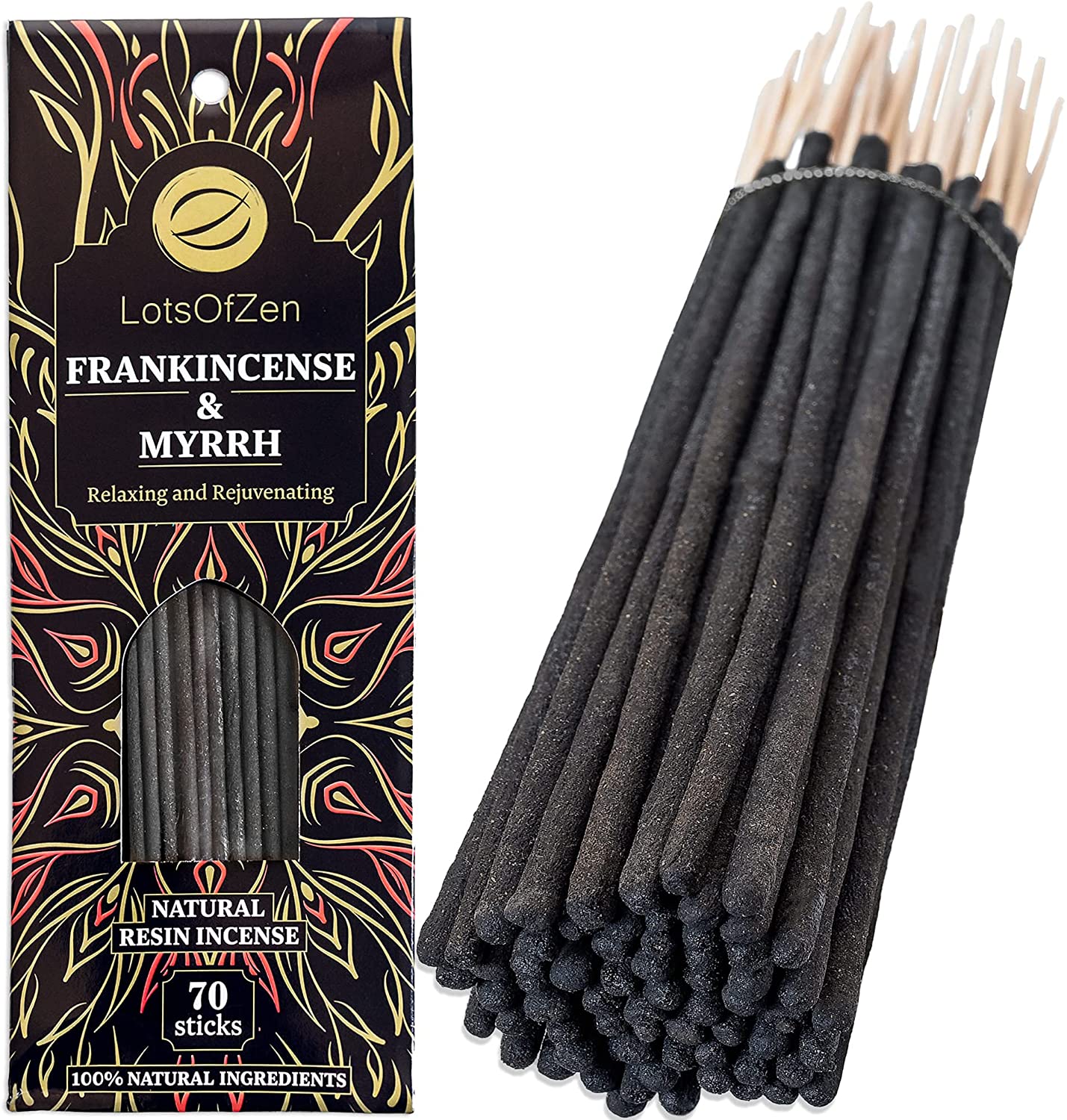 Frankincense and Myrrh Incense Sticks (70 Pack) - Tree of Life