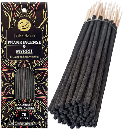 Frankincense and Myrrh Incense Sticks (70 Pack) - Tree of Life