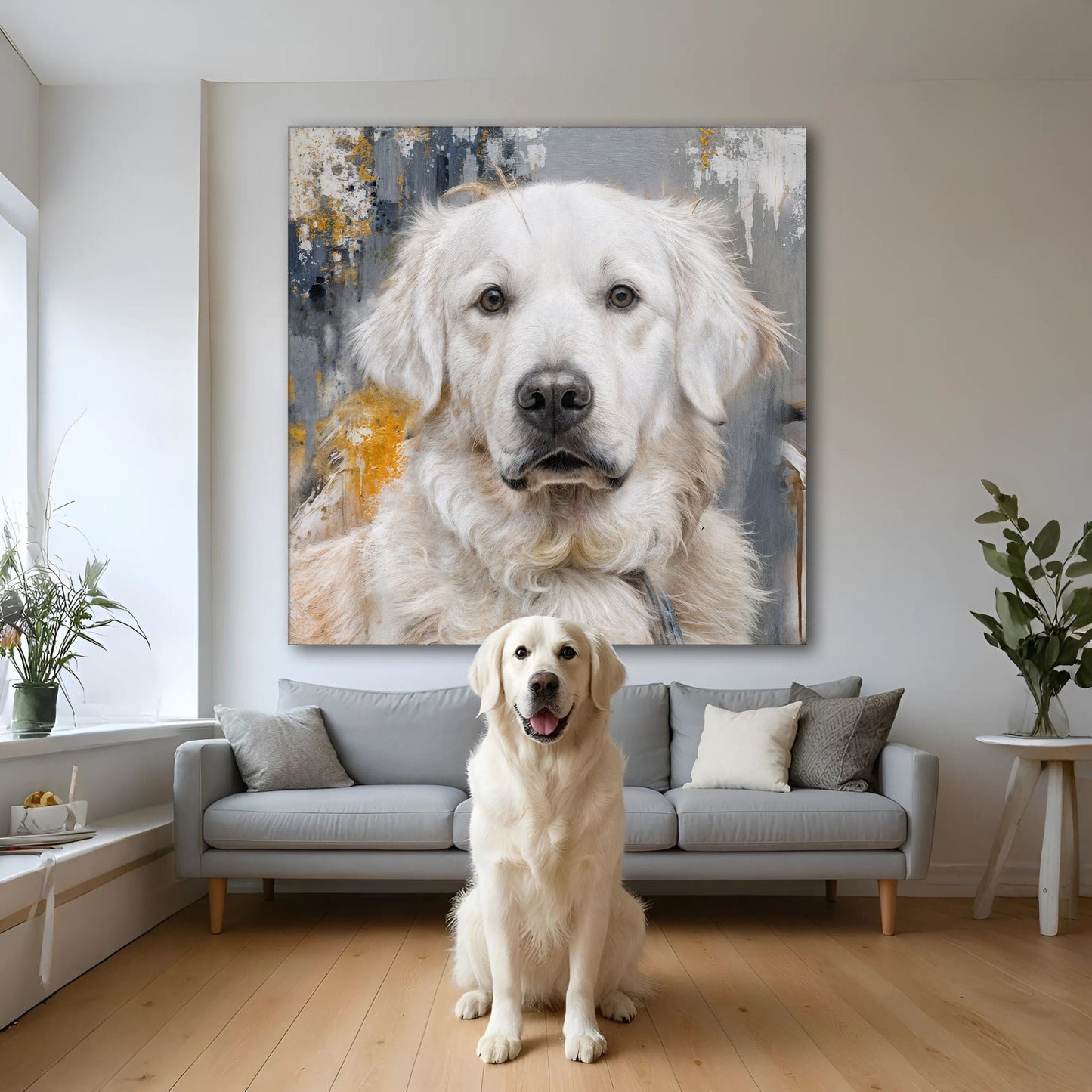 Customized Pet Portrait Abstract Wall Art - Tree of Life