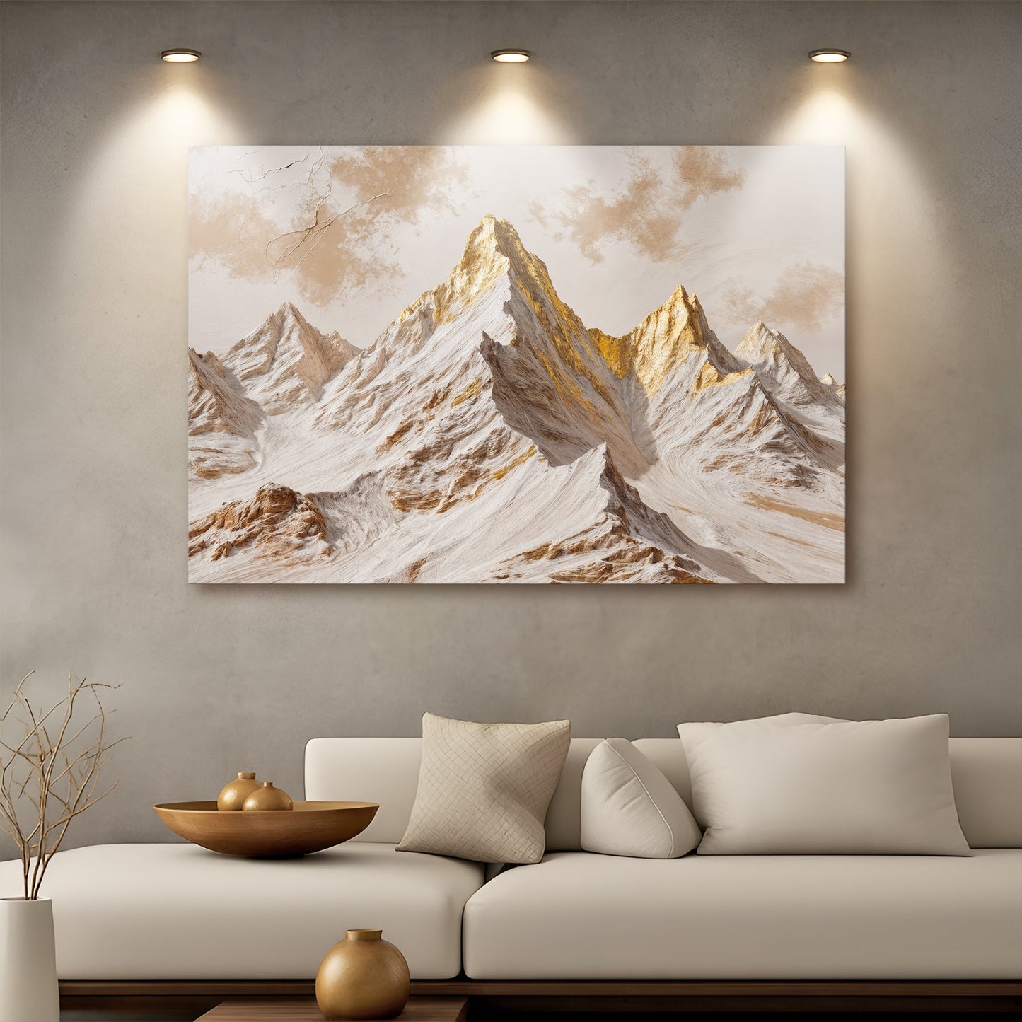 Golden Peaks Wall Art - Tree of Life