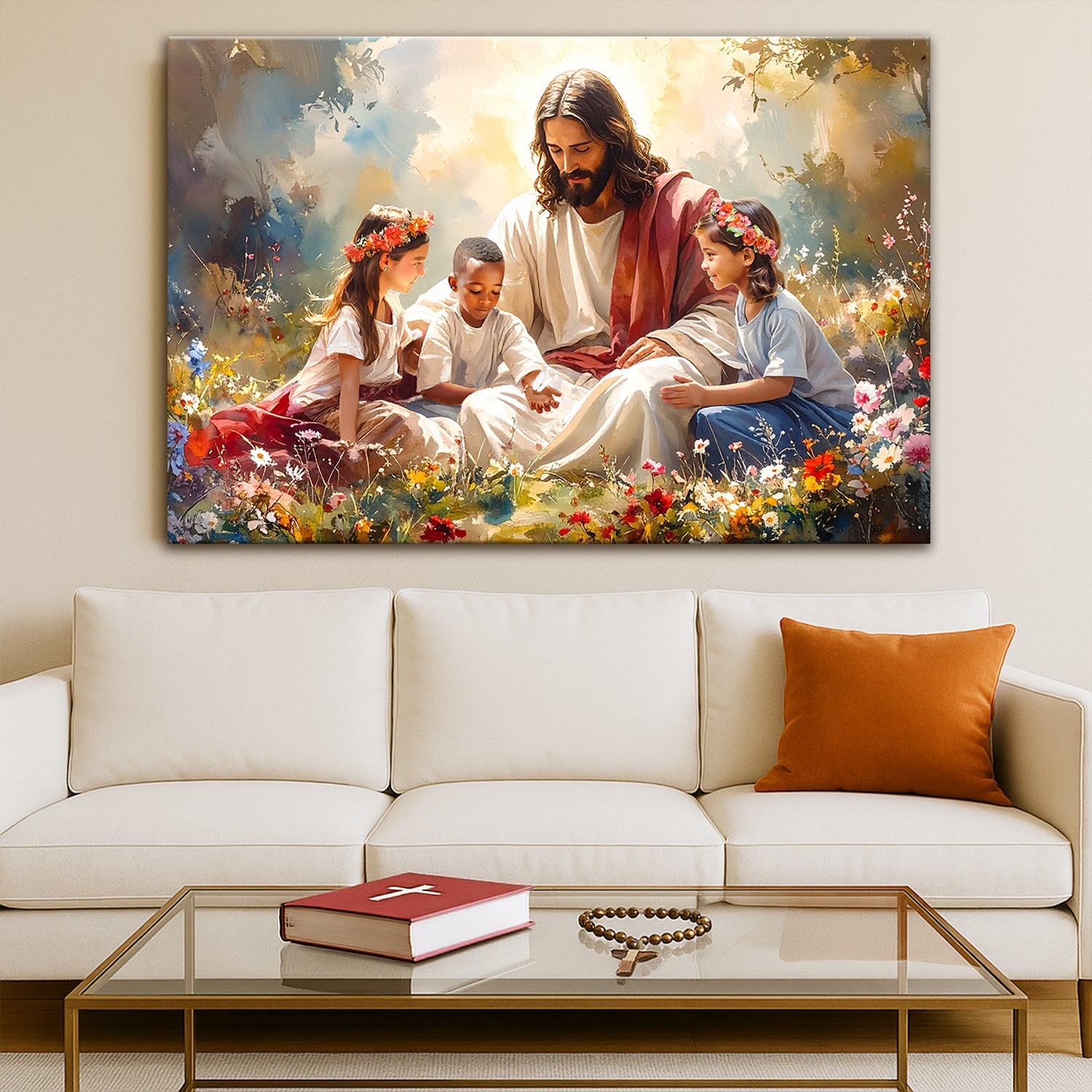Jesus With Children Faith Wall Art IX - Tree of Life