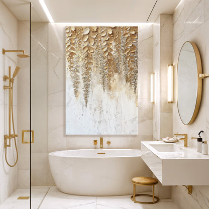 Golden Wisteria Wall Art - Tree of Life