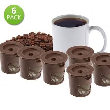 6-Pack: Handy Coffee Cups Reusable Single Cup Coffee Pods - Tree of Life