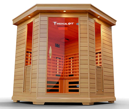6 Person Indoor Infrared Full Spectrum Sauna | Medical 6 Plus™ - Tree of Life