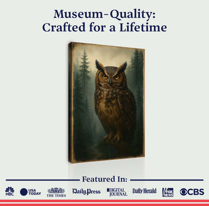Watcher Of The Woods Owl Wall Art - Tree of Life