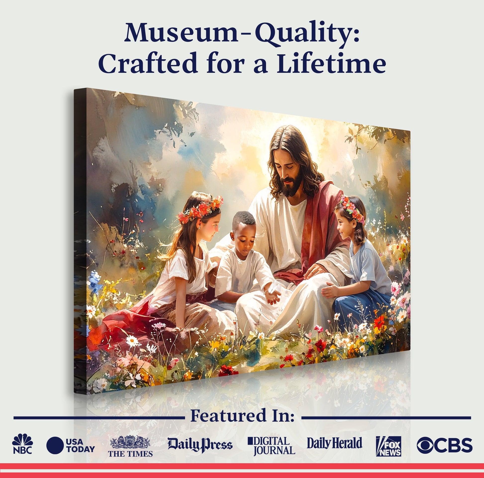 Jesus With Children Faith Wall Art IX - Tree of Life