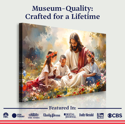 Jesus With Children Faith Wall Art IX - Tree of Life