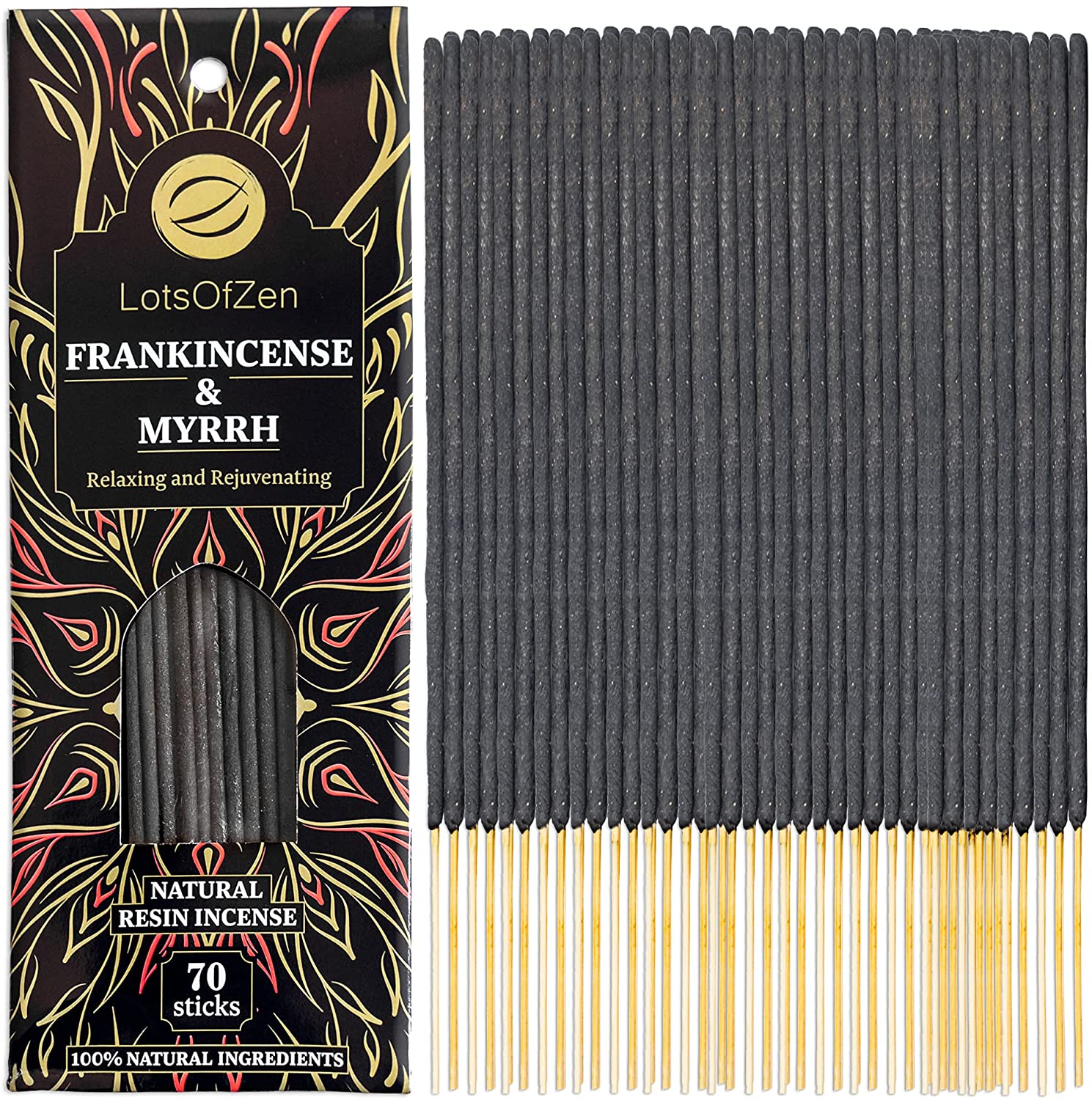 Frankincense and Myrrh Incense Sticks (70 Pack) - Tree of Life