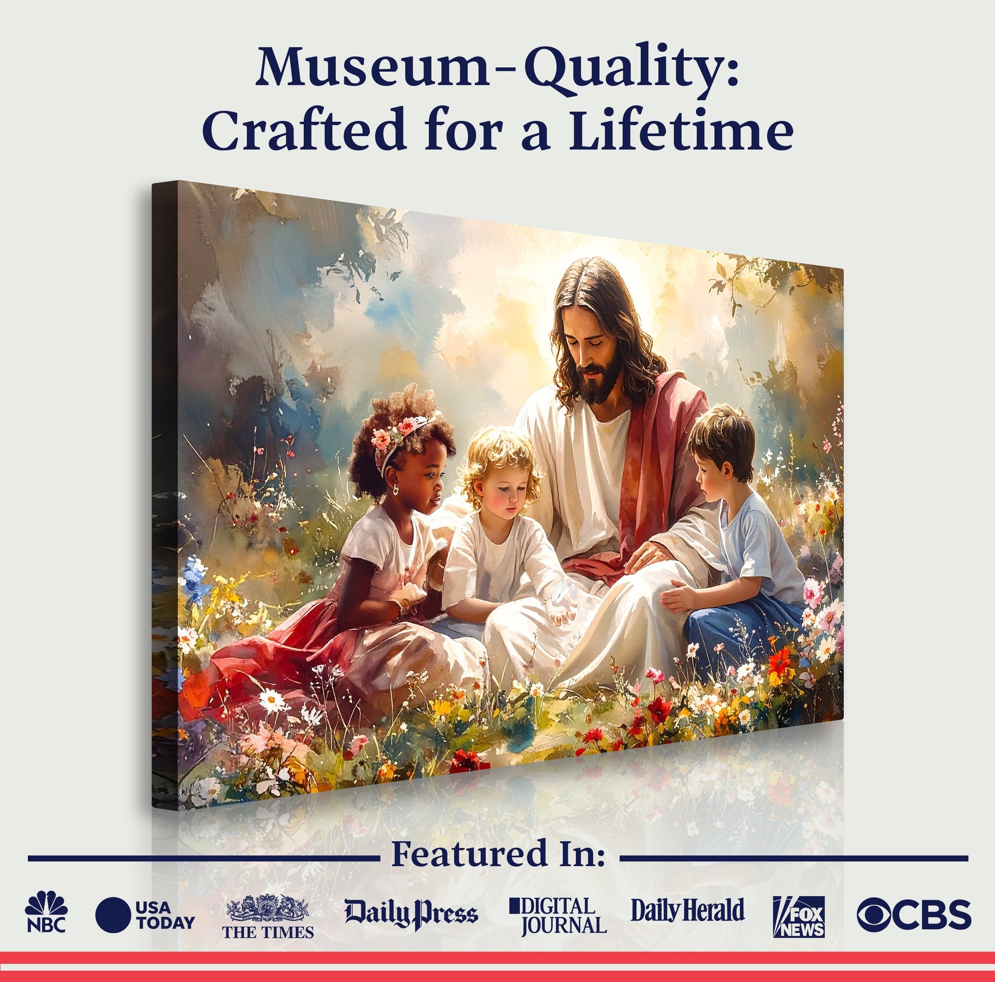 Jesus With Children Faith Wall Art VIII - Tree of Life