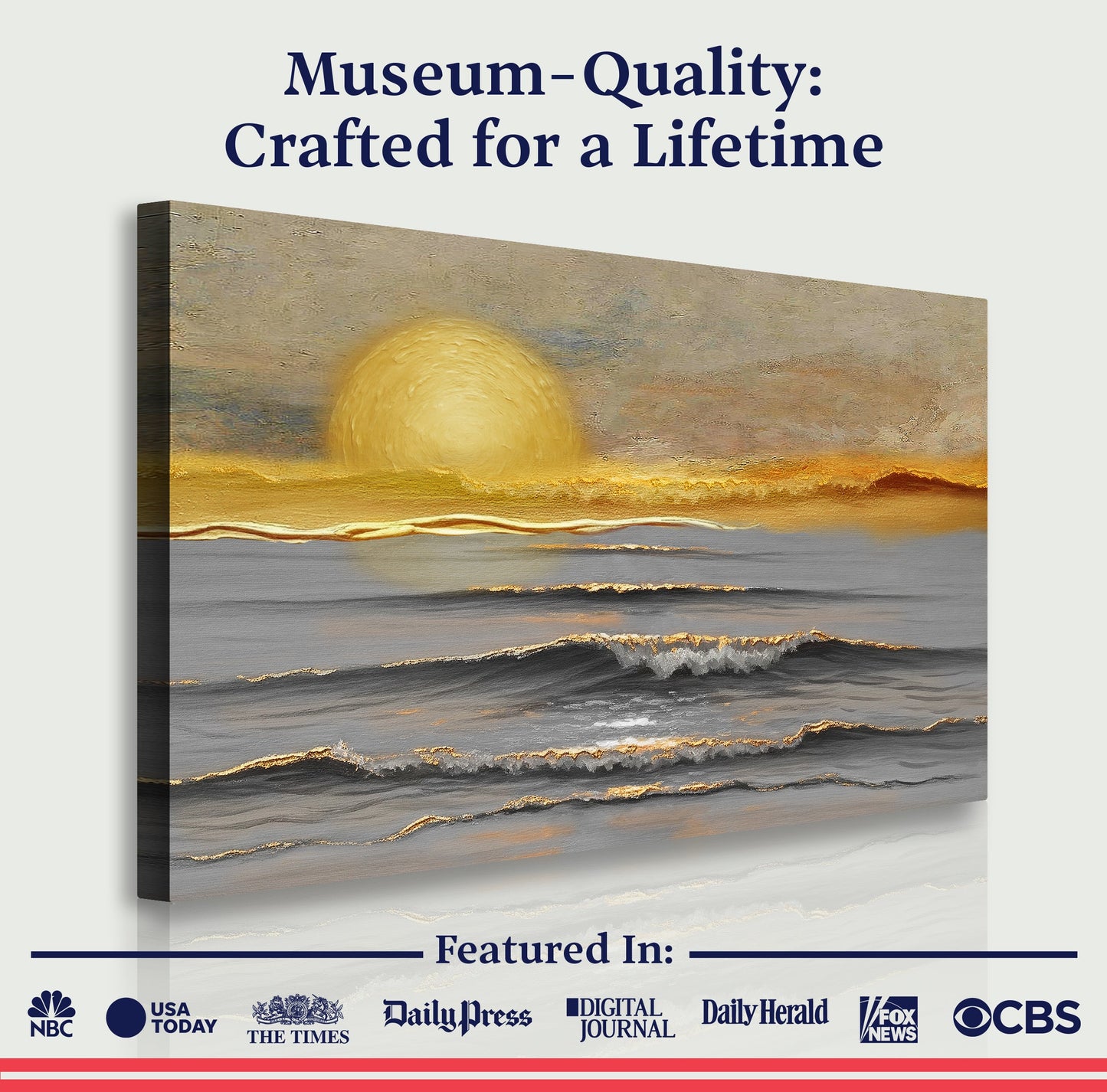 Golden Horizon Calm Wall Art - Tree of Life