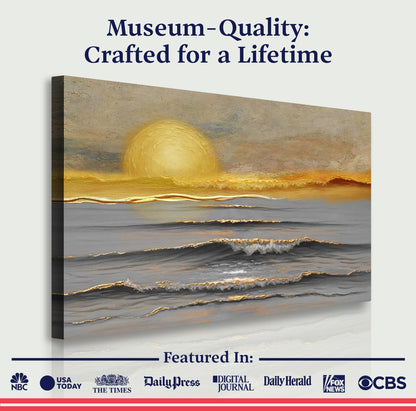 Golden Horizon Calm Wall Art - Tree of Life