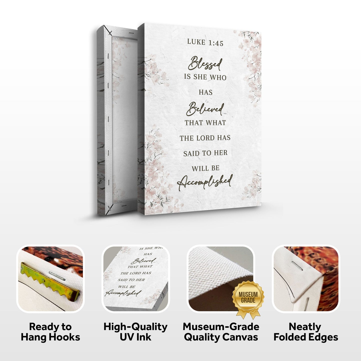Blessed Is She Who Has Believed - Luke 1:45 Faith Wall Art III - Tree of Life