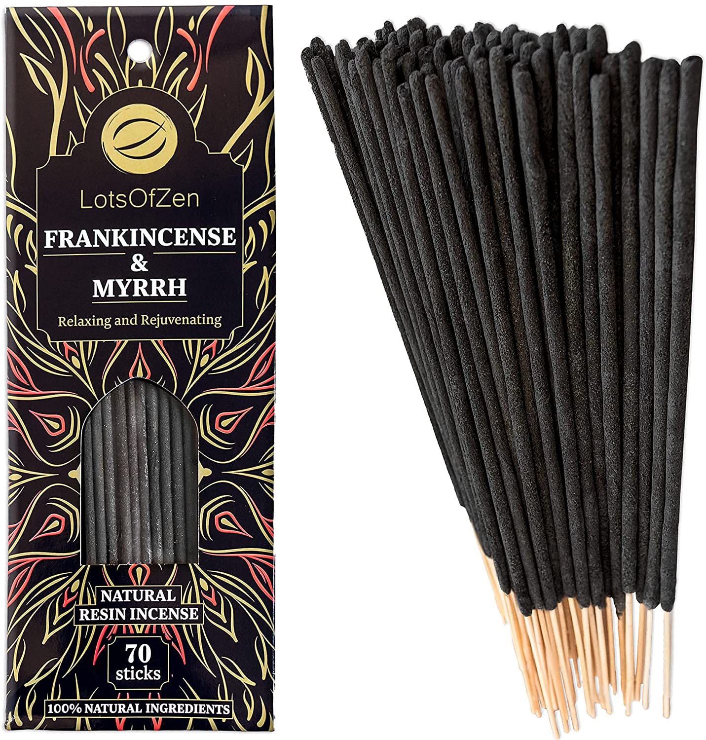 Frankincense and Myrrh Incense Sticks (70 Pack) - Tree of Life