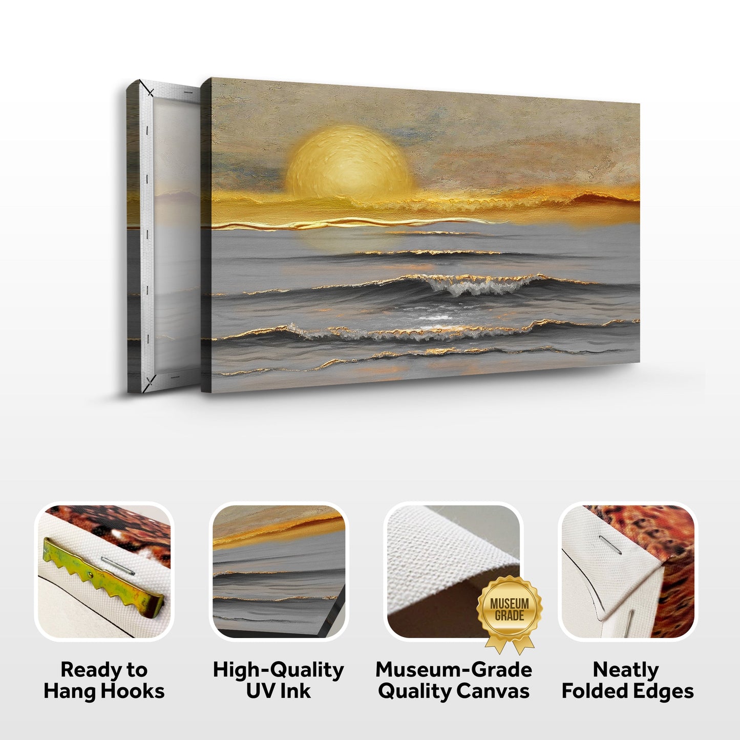 Golden Horizon Calm Wall Art - Tree of Life