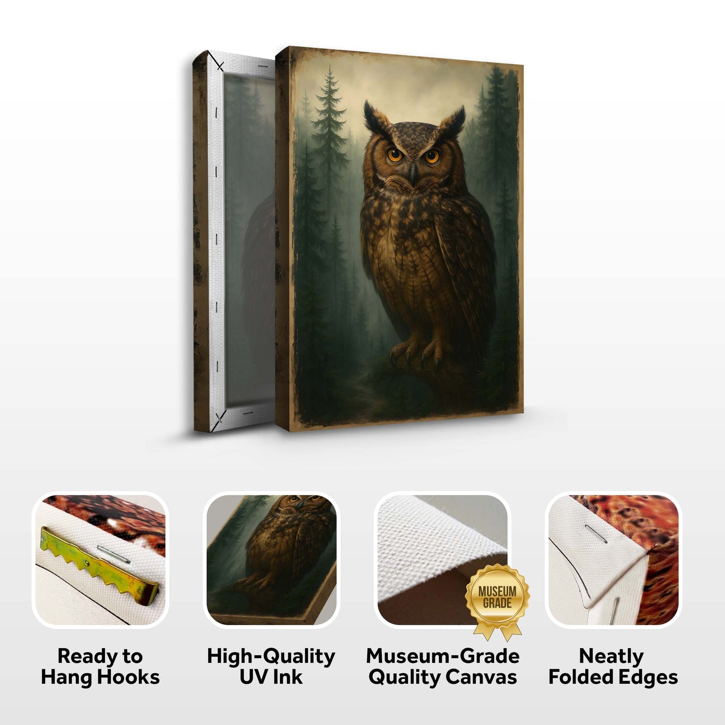 Watcher Of The Woods Owl Wall Art - Tree of Life
