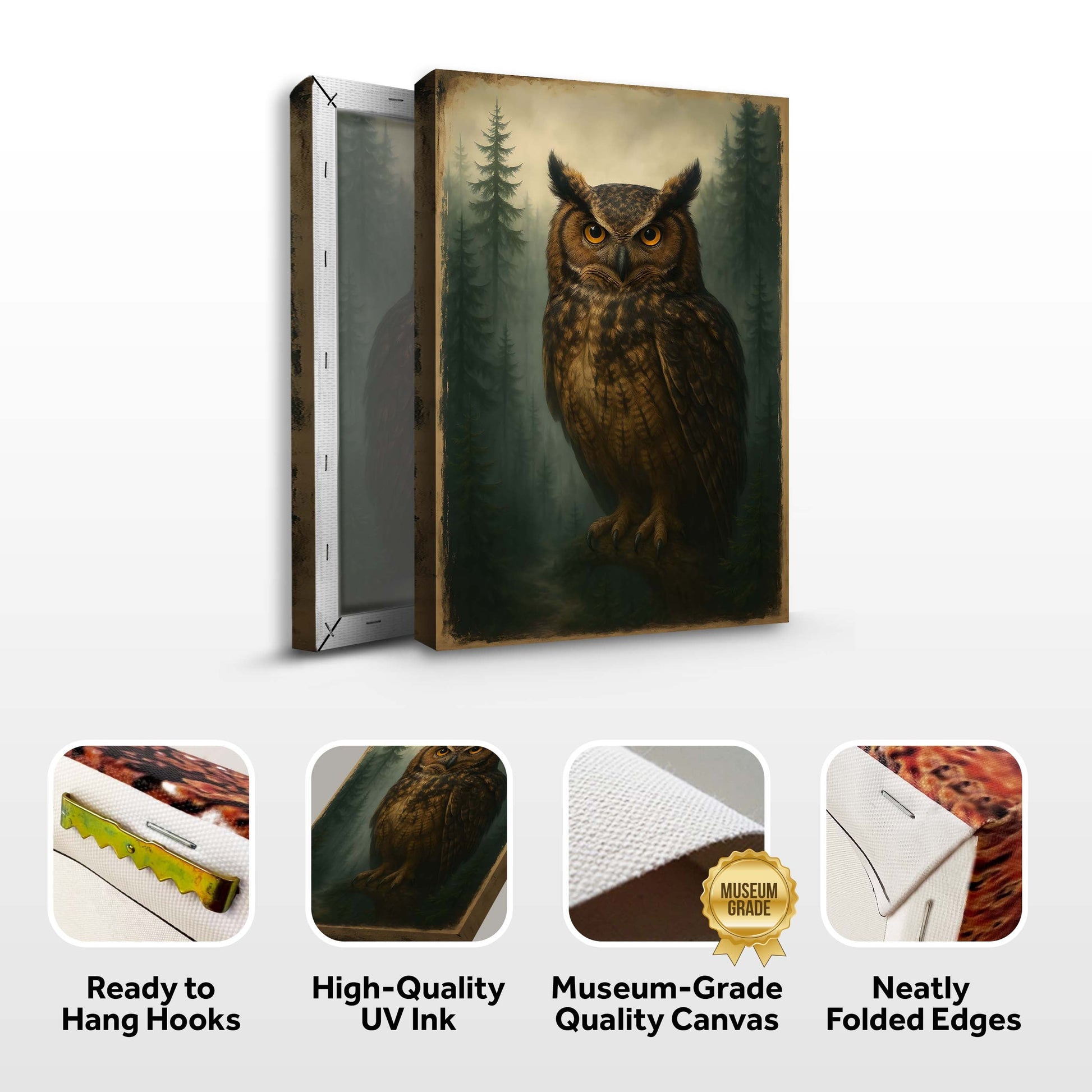 Watcher Of The Woods Owl Wall Art - Tree of Life