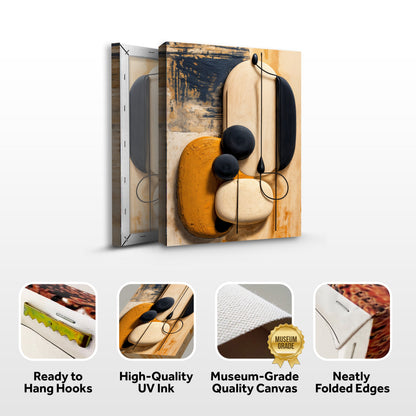 Orange Abstract Harmony Wall Art - Tree of Life
