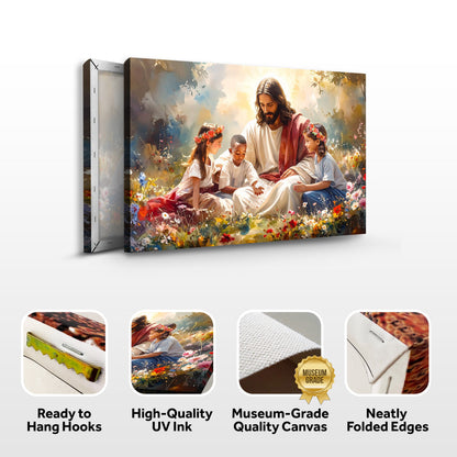 Jesus With Children Faith Wall Art IX - Tree of Life