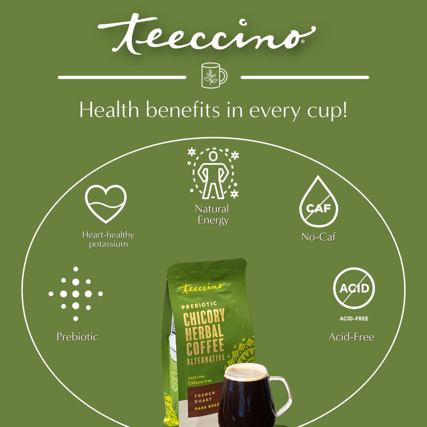 French Roast Chicory Herbal Coffee - Tree of Life