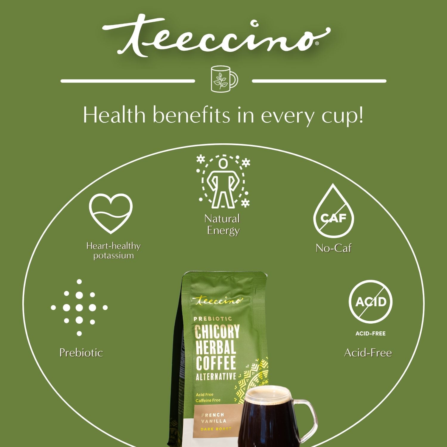 French Vanilla Chicory Herbal Coffee - Tree of Life