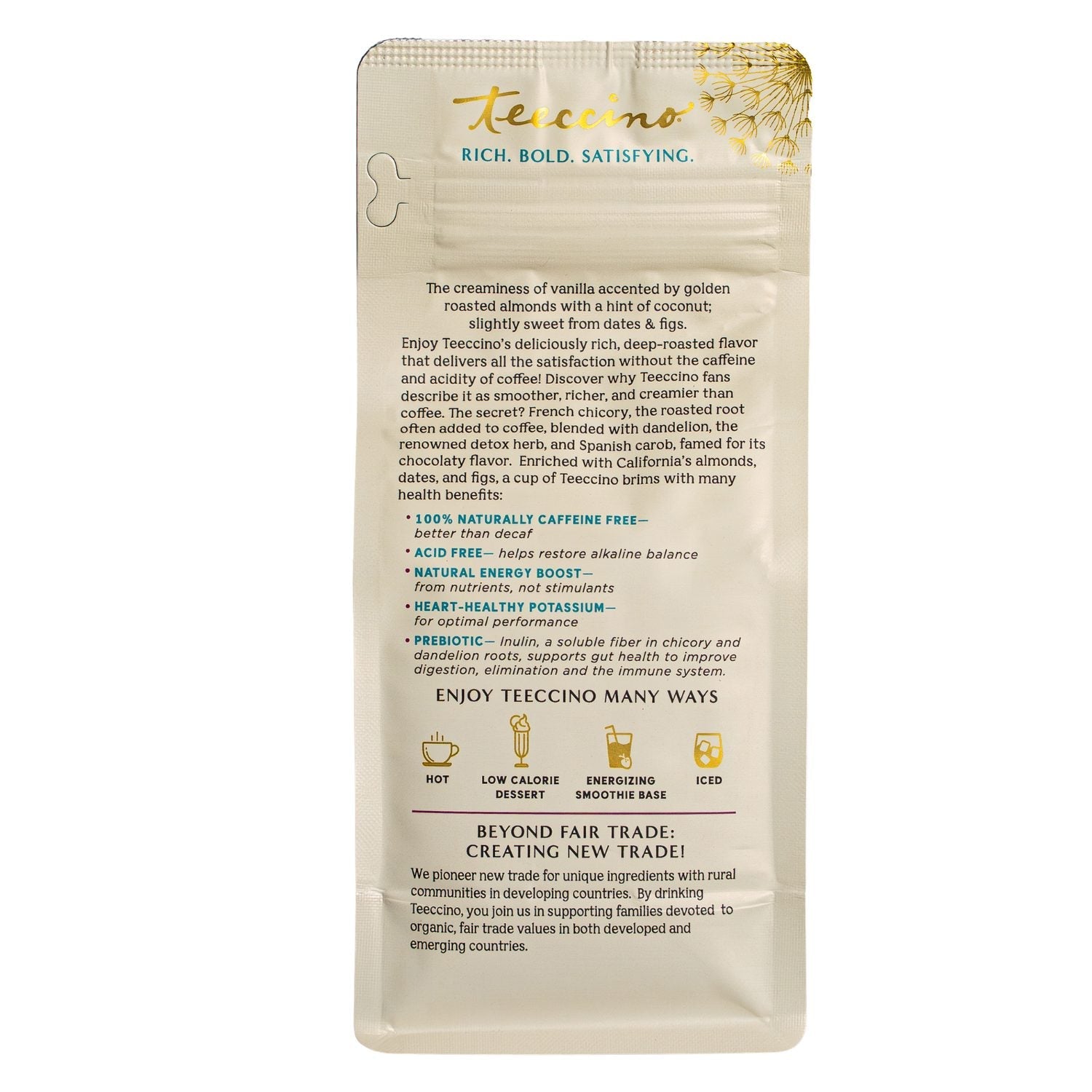 Dandelion Vanilla Nut Herbal Coffee - Tree of Life