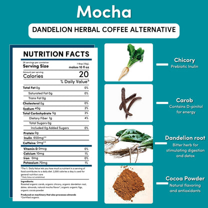 Dandelion Mocha Herbal Coffee - Tree of Life