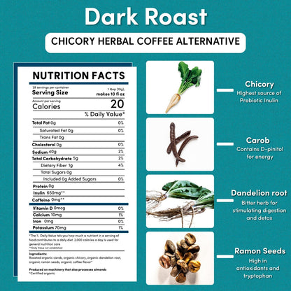 Dandelion Dark Roast Herbal Coffee - Tree of Life