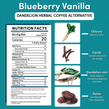 Blueberry Vanilla Chicory Herbal Coffee - Tree of Life