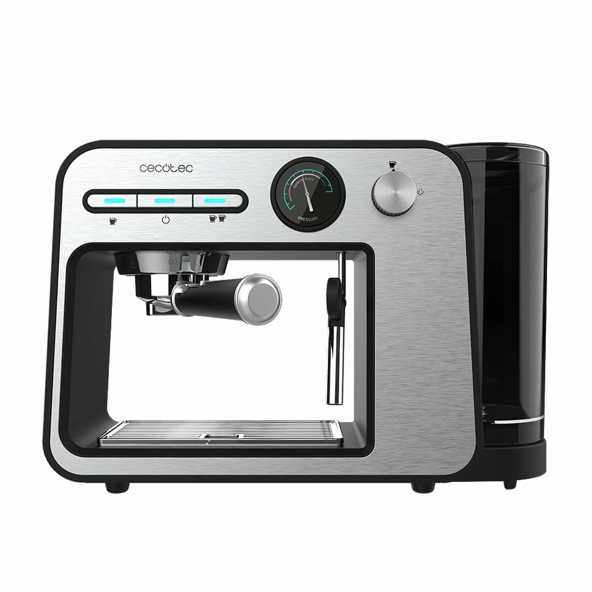 Express Coffee Machine Cecotec Power Espresso 20 Square Pro 1450 W 1 L Grey-0