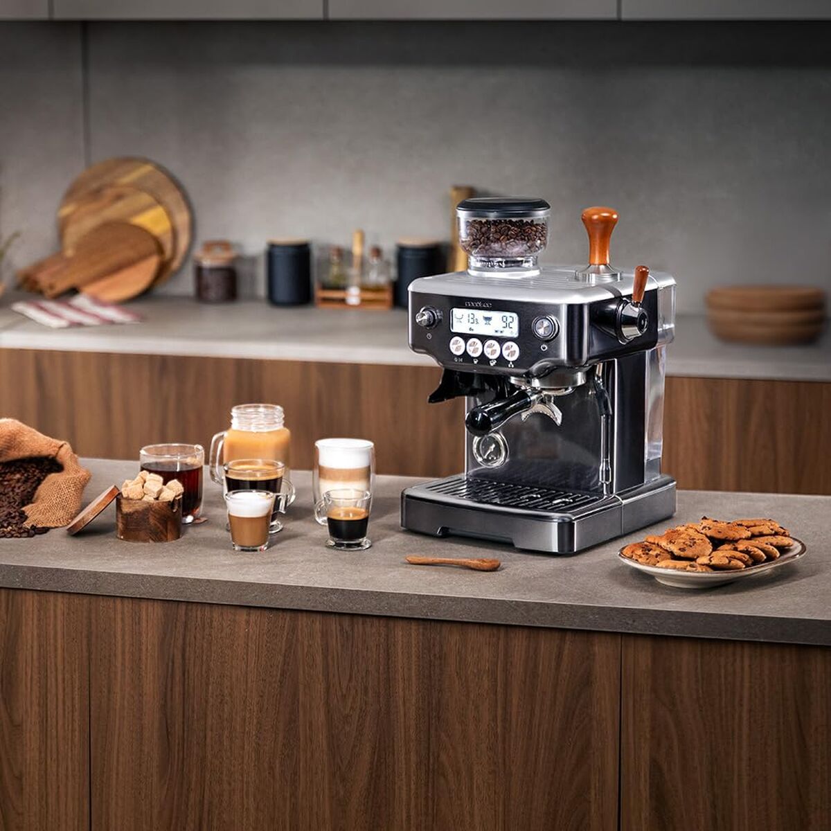 Cecotec Espresso Machine Power Espresso 20 Barista 20bar 2200W grinder steamer-9