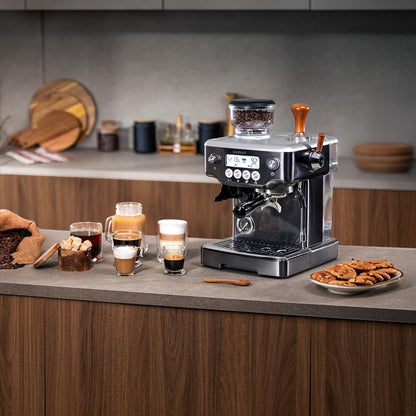 Cecotec Espresso Machine Power Espresso 20 Barista 20bar 2200W grinder steamer-9