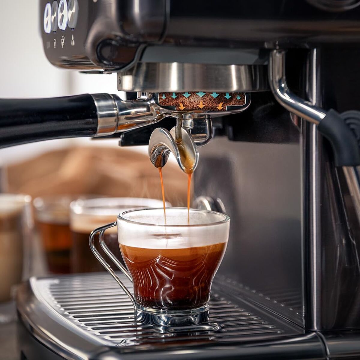 Cecotec Espresso Machine Power Espresso 20 Barista 20bar 2200W grinder steamer-1