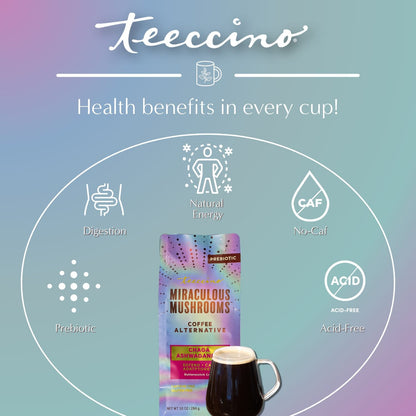 Chaga Ashwagandha Butterscotch Cream Mushroom Herbal Coffee - Tree of Life