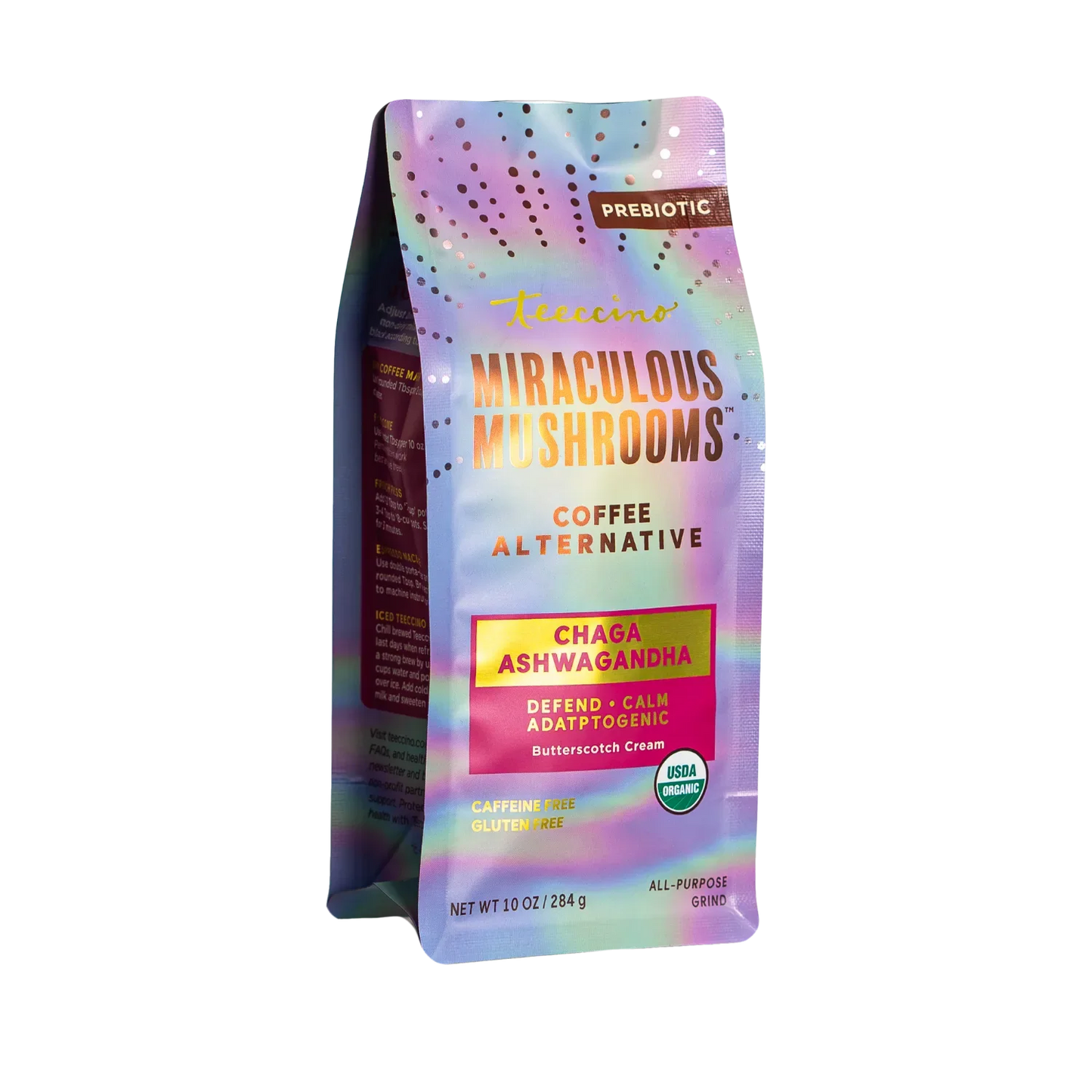 Chaga Ashwagandha Butterscotch Cream Mushroom Herbal Coffee - Tree of Life