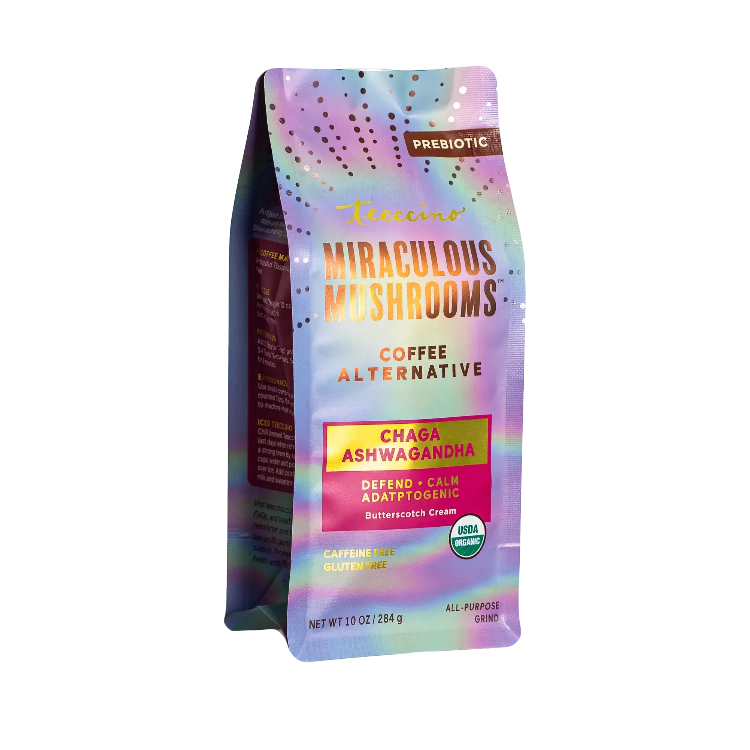 Chaga Ashwagandha Butterscotch Cream Mushroom Herbal Coffee - Tree of Life