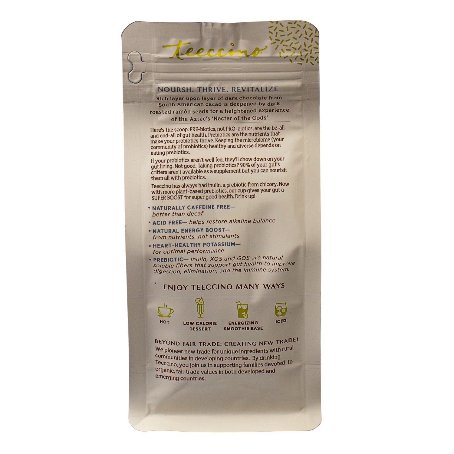 Dark Chocolate Prebiotic SuperBoost Herbal Coffee - Tree of Life