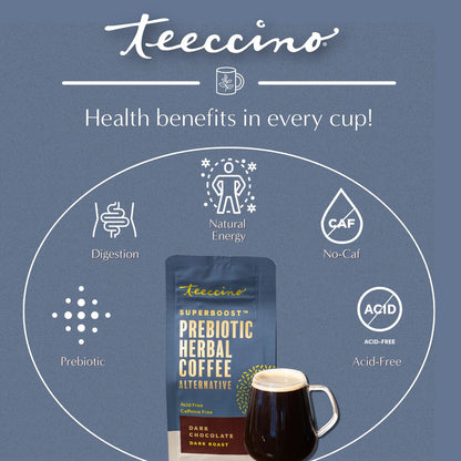 Dark Chocolate Prebiotic SuperBoost Herbal Coffee - Tree of Life