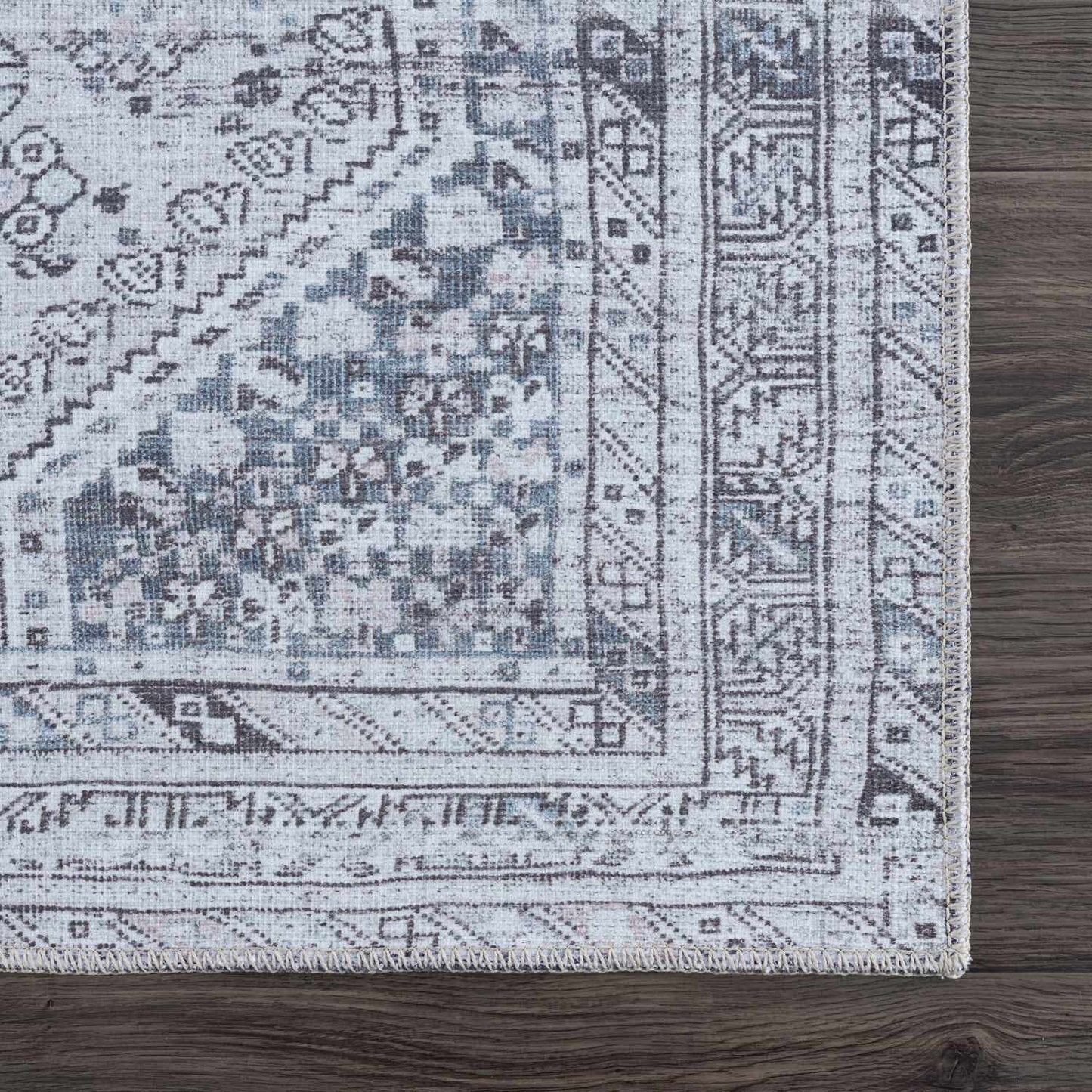 Barny Gray Denim Washable Rug - Clearance - Tree of Life