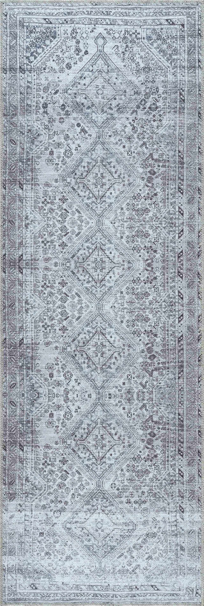 Barny Gray Denim Washable Rug - Clearance - Tree of Life