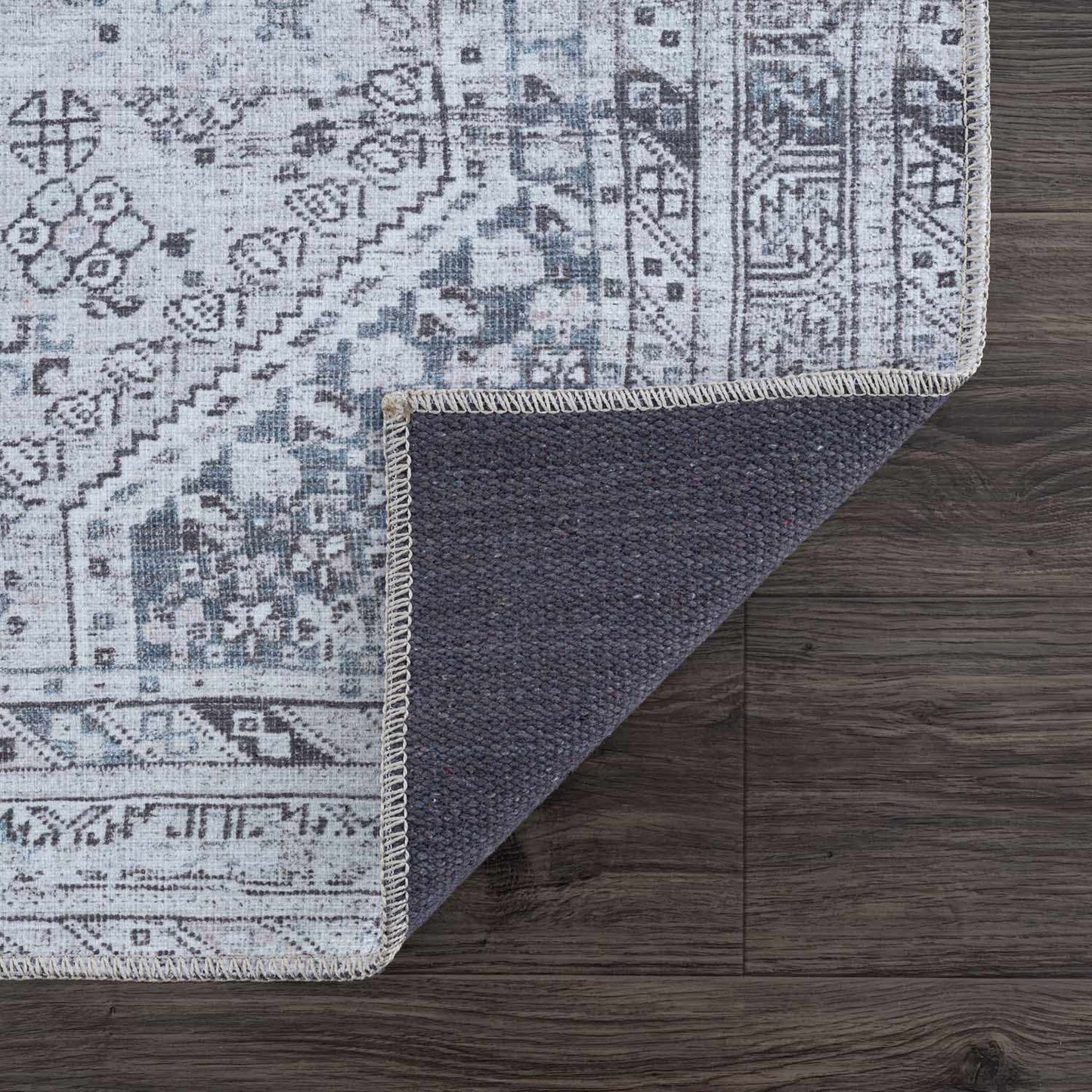 Barny Gray Denim Washable Rug - Clearance - Tree of Life